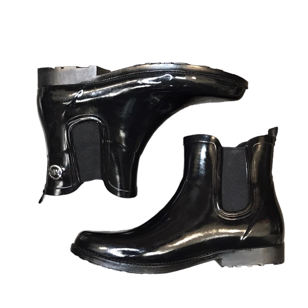 MICHAEL Michael Kors, size 10, black, rain boots